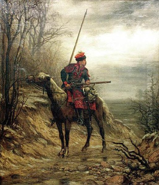 Na Posterunku Oil Painting by Stanislaw Ignacy Witkiewicz (Witkacy)