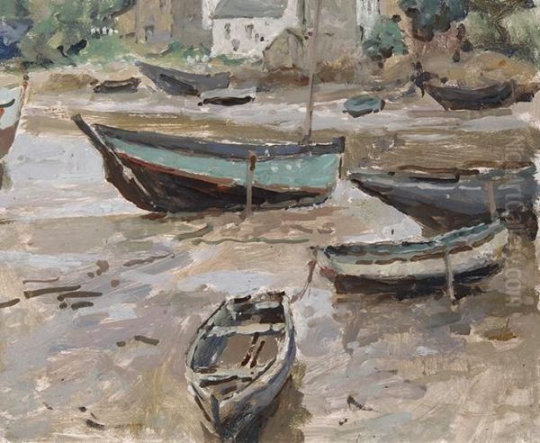 Treboul - Ebbe Oil Painting by Hendrik Jan Wolter