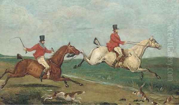Over the brook Oil Painting by Francis Calcraft Turner