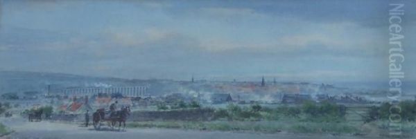 Berwick From Sunnyside Oil Painting by Frank Watson Wood