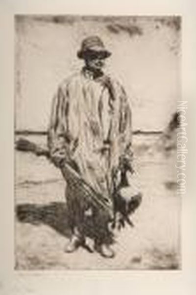Old Tom Oil Painting by Frank Watson Wood