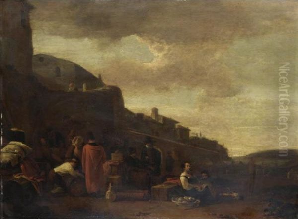 L'imbarco Oil Painting by Thomas Wyck