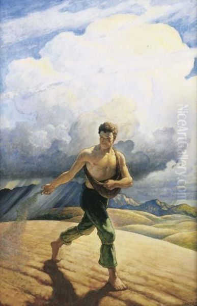 Primal Chemistry Oil Painting by Newell Convers Wyeth