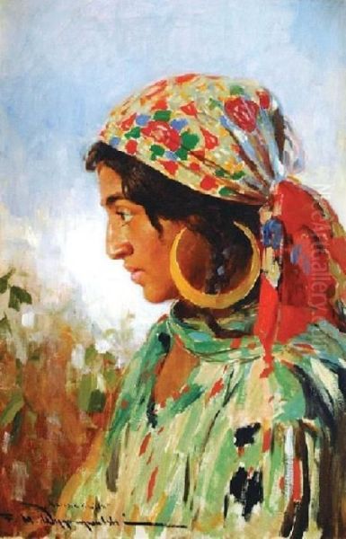 Marusia Oil Painting by Feliks M. Wygrzywalski