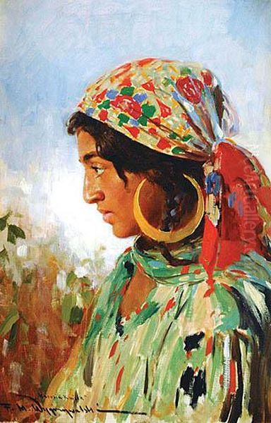 Marusia Oil Painting by Feliks M. Wygrzywalski