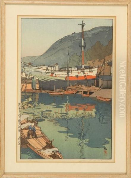 Kinoe Oil Painting by Hiroshi Yoshida