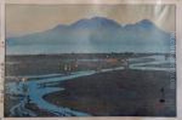 Unsendake Oil Painting by Hiroshi Yoshida