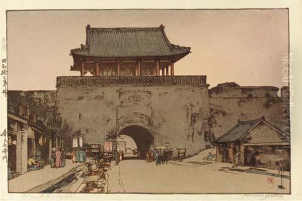 Sekishozan (mount Shih Chung) Oil Painting by Hiroshi Yoshida