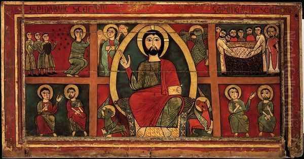 Altar frontal Oil Painting by Catalan Unknown Masters
