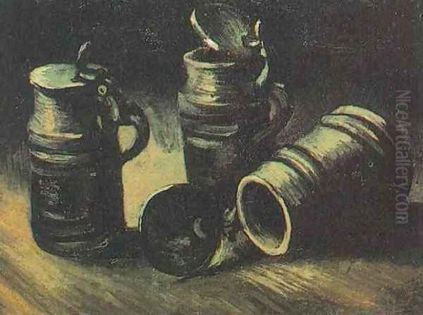 Beer Tankards Oil Painting by Vincent Van Gogh