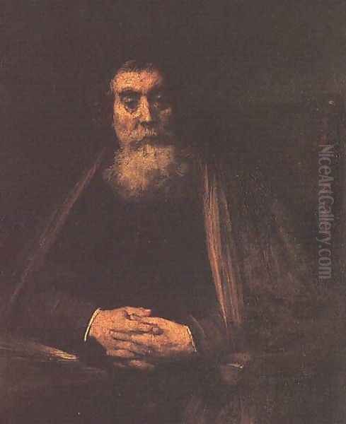 Portrait of an Old Man 1665 Oil Painting by Harmenszoon van Rijn Rembrandt