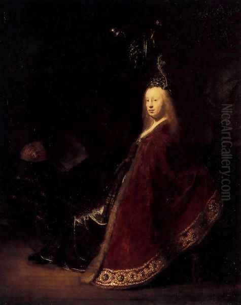 Minerva Oil Painting by Rembrandt Van Rijn
