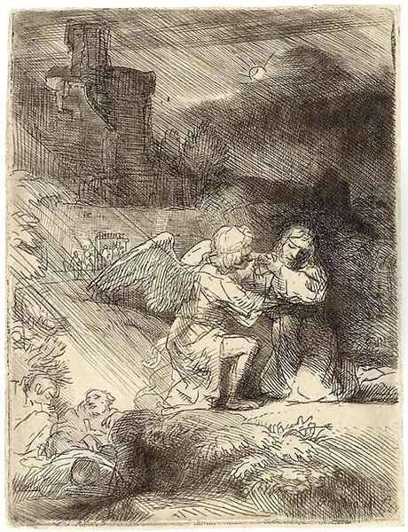 The Agony in the Garden Oil Painting by Rembrandt Van Rijn