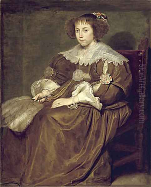 Portrait of a Young Woman Oil Painting by Cornelis De Vos