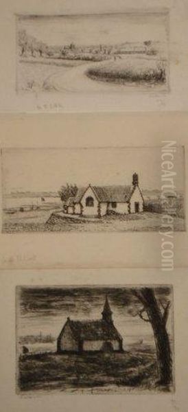 La Chapelle Saint-philibert Oil Painting by Jean Frelaut