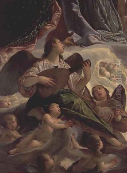 Trinity with St. Ursula and St. Margaret Oil Painting by Antonio Maria Viani