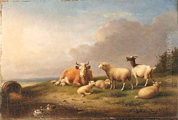 Untitled Oil Painting by Franz van Severdonck