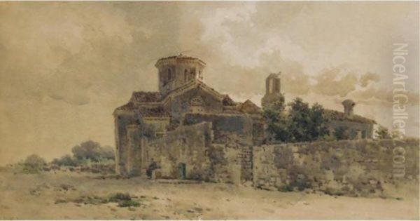 Church Of St Jason, Corfu Oil Painting by Angelos Giallina
