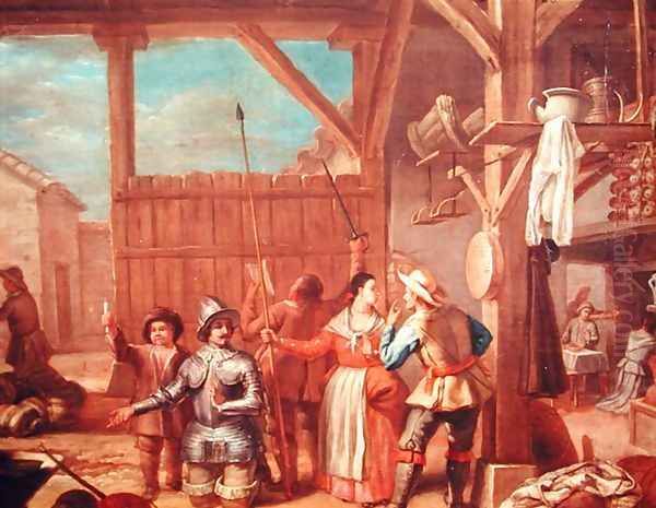 Don Quixote in Knights Armour Oil Painting by Cristobal Valero
