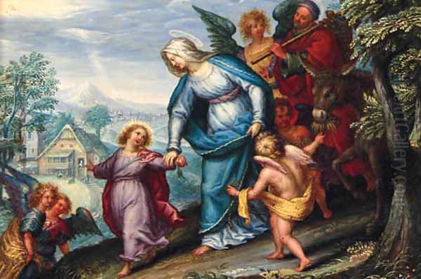 The Return from Egypt Oil Painting by Maarten de Vos