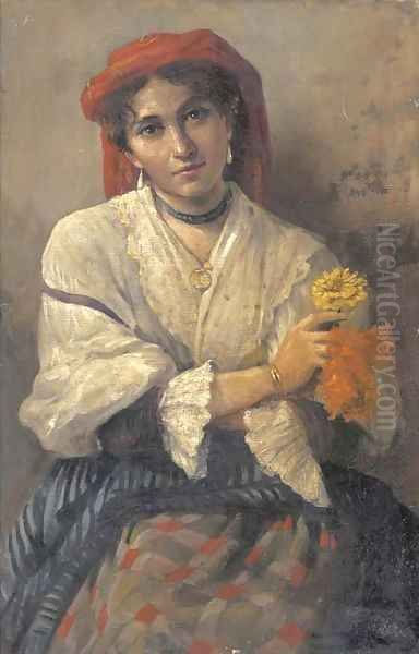 Ritratto di una donna Oil Painting by Vincenzo Volpe