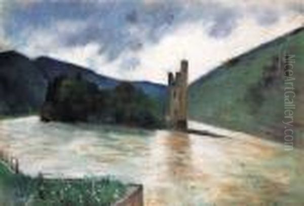 Fortress Oil Painting by Lesser Ury