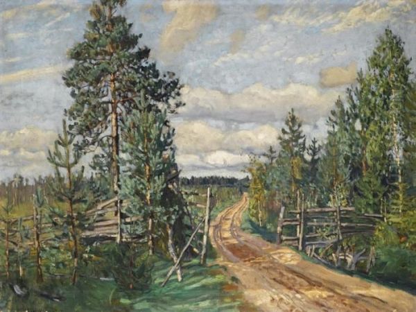 Summer's Day Oil Painting by Stanislaw Zukowski