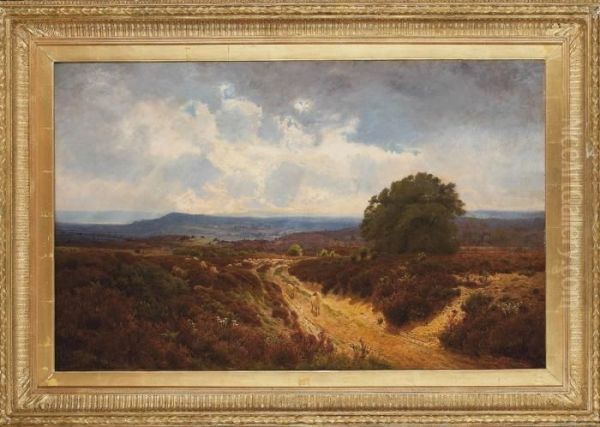 Through The Heather Oil Painting by John Clayton Adams