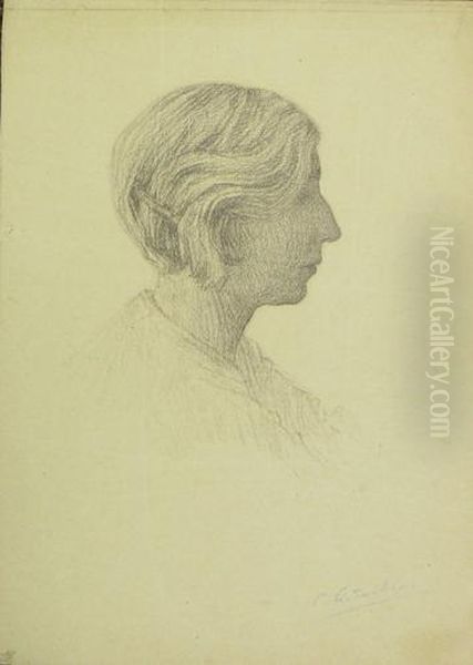 Profil De Tnara Oil Painting by Constantin Artachino