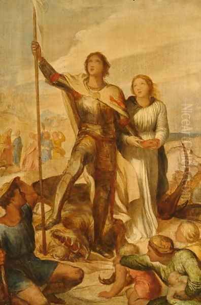 St George, 1852 2 Oil Painting by George Frederick Watts