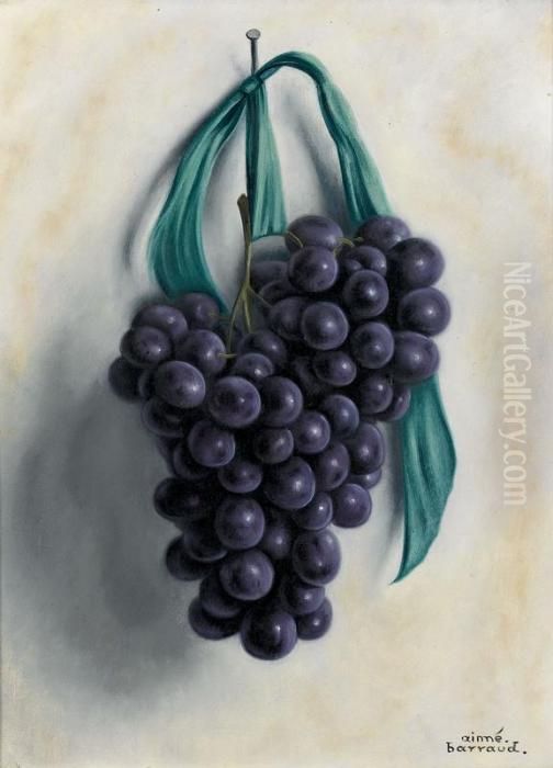 Stillleben Mit Weintrauben An Grunem Band Oil Painting by Aime Barraud Stillleben Mit Weintrauben An Grunem Band Oil Painting by Aime Barraud