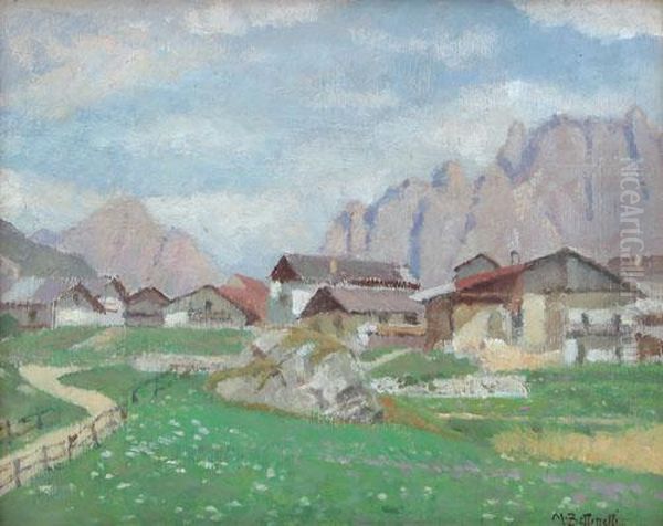 Paesaggio Montano Oil Painting by Mario Giuseppe Bettinelli