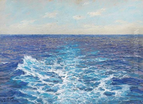 Das Kielwasser Der General Von Steuben Oil Painting by Hans Bohrdt