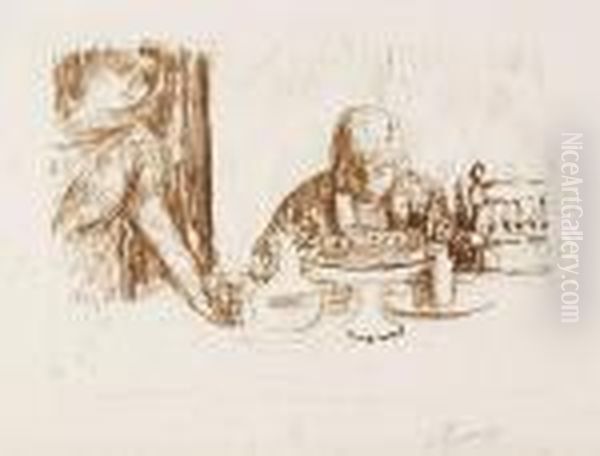 La Coupe Et Le Compotier Oil Painting by Pierre Bonnard