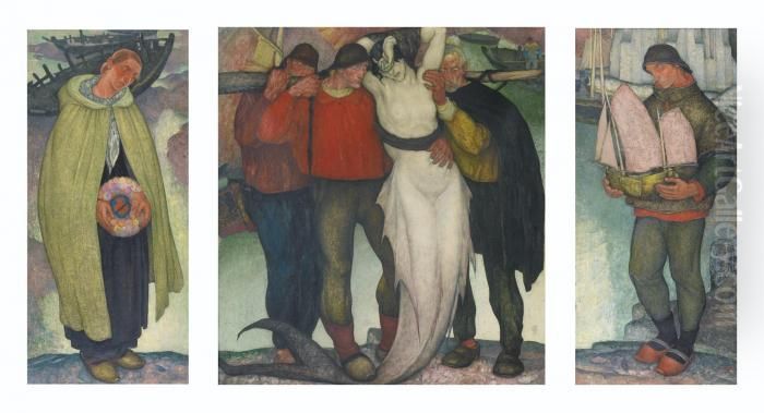 Les Offrandes Oil Painting by Anto Carte