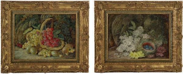 Raspberries And Other Berries Oil Painting by Vincent Clare