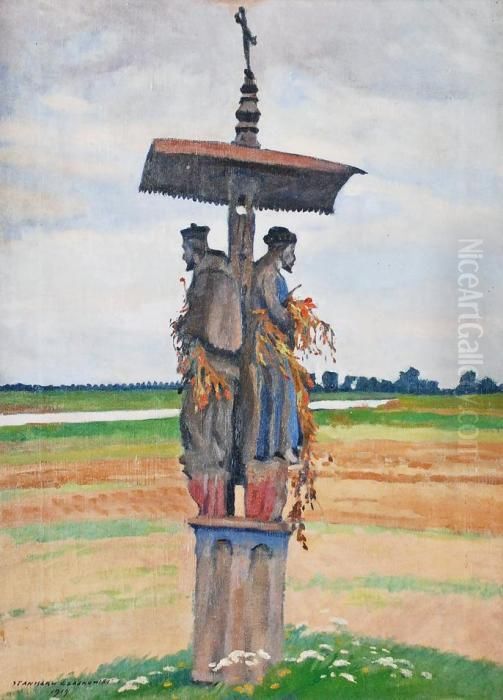 Swiatek Nad Wisla Oil Painting by Stanislaw Czajkowski