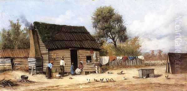 Cabin in the South Oil Painting by William Aiken Walker