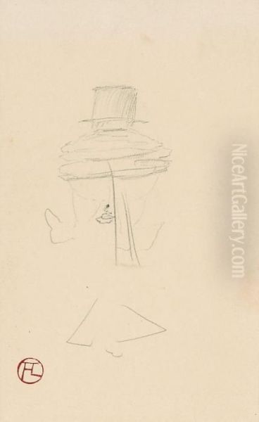 Proces Arton - Croquis Oil Painting by Henri De Toulouse-Lautrec