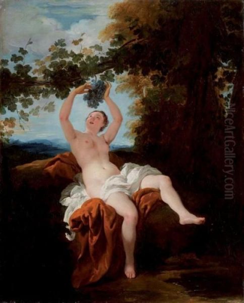 Erigone Oil Painting by Jean Francois de Troy