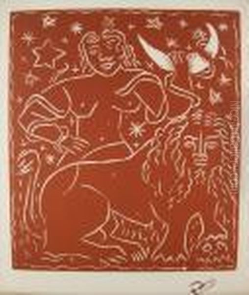 Zodiac Oil Painting by Andre Derain