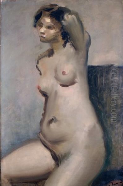 Nu En Buste Oil Painting by Andre Derain