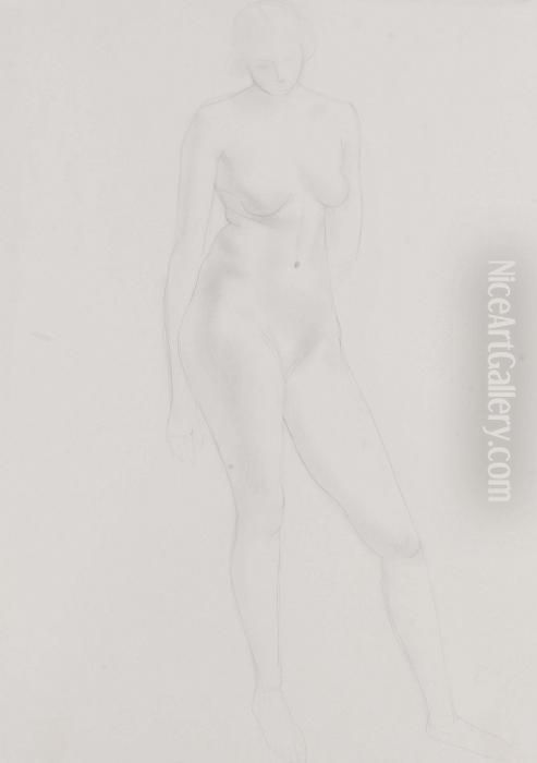 Nu De Face Oil Painting by Andre Derain