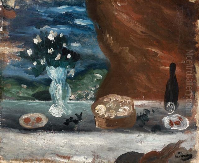 Nature Morte Au Bouquet De Fleurs Oil Painting by Andre Derain Nature Morte Au Bouquet De Fleurs Oil Painting by Andre Derain