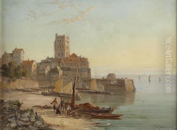 Broadstairs, Kent Oil Painting by William Raymond Dommersen