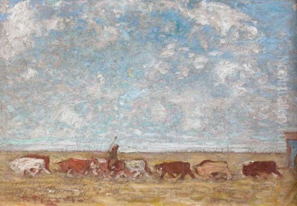 Monotonia De La Marcha Oil Painting by Pedro Figari