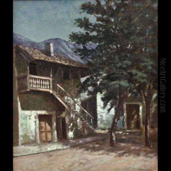 Casa Di Montagna Oil Painting by Arturo Finazzer