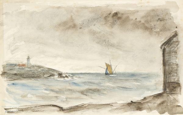 Retour Au Port Oil Painting by Jean Frelaut