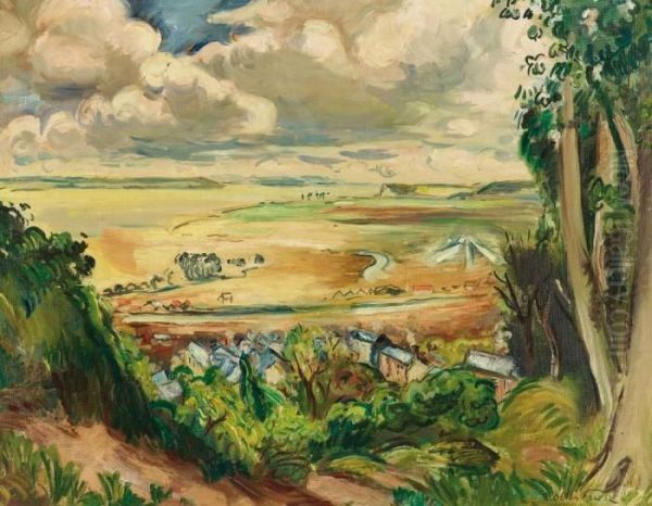 Paysage 
Huile Sur Toile Oil Painting by Emile-Othon Friesz