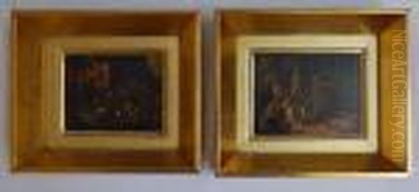 Hunters With Stag Oil Painting by Thomas Gainsborough